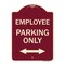Signmission Employee Parking W/ Bi-Directional Arrow Heavy-Gauge Aluminum Sign, 24" x 18", BU-1824-24101 A-DES-BU-1824-24101 - alternate 1